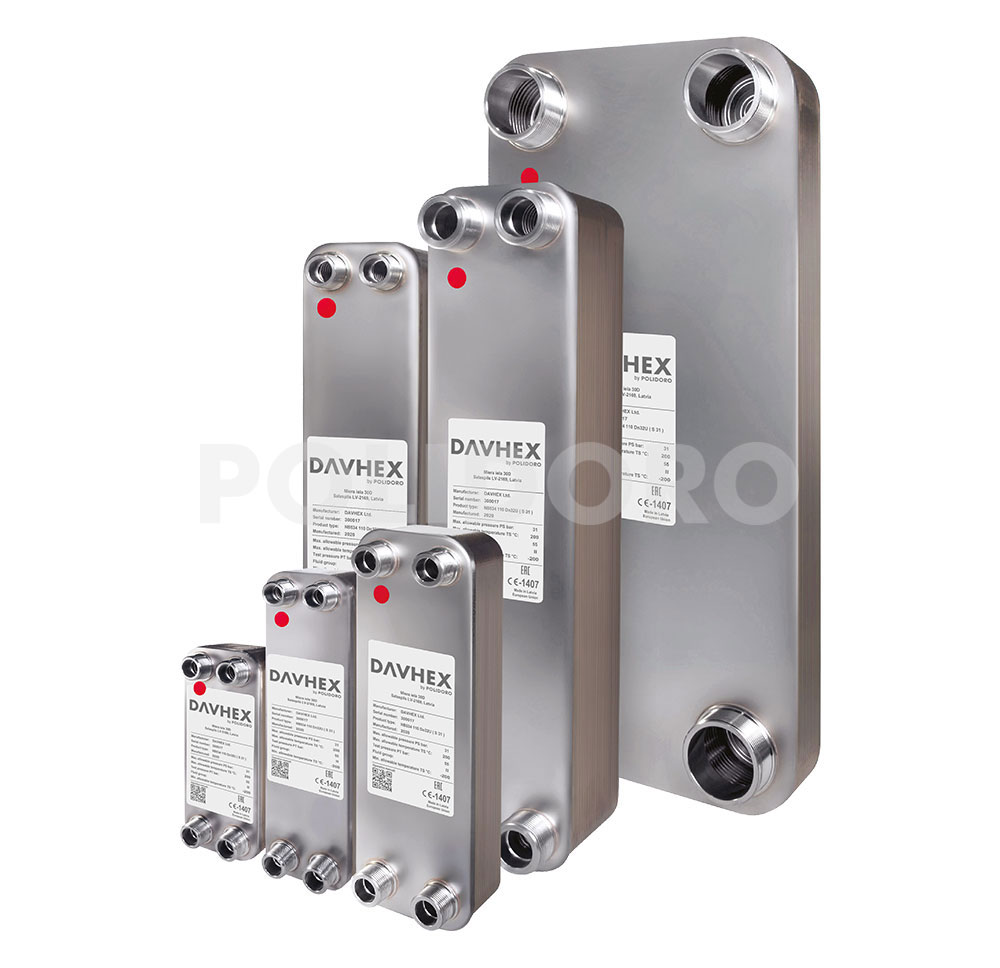 scambiatori di calore serie DM polidoro